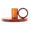 Loop ljusstake Ø11 cm, Amber
