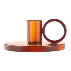 Loop ljusstake Ø11 cm, Amber