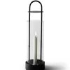 Lotus hurricane lantern, svart