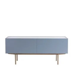 Luc Deluxe 160 sideboard, nordic blue, topp carrara, ben p4, lådor