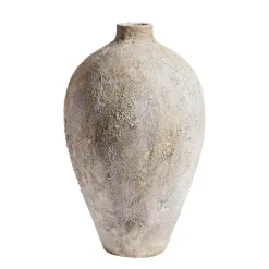 Luna kruka 80 cm, Grå-terracotta