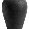 Luna kruka 60x35cm, Svart-terracotta