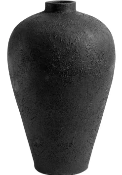 Luna kruka 60x35cm, Svart-terracotta