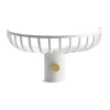 Lunett objects hatthylla med krok, Vit
