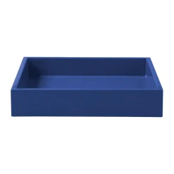 Lux lackad dekorationsbricka 19x19x3,5 cm, Ultramarin
