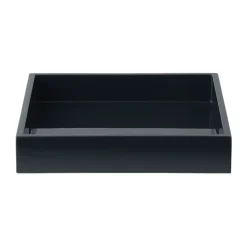 Lux lackad dekorationsbricka 19x19x3,5 cm, Black
