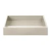 Lux lackad dekorationsbricka 19x19x3,5 cm, Latte