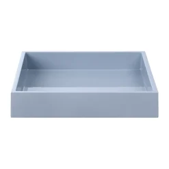 Lux lackad dekorationsbricka 19x19x3,5 cm, Powder blue