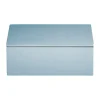Lux lackad förvaringslåda 19x19x7 cm, Powder blue