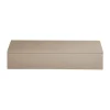 Lux lackad förvaringslåda 38x19x7 cm, Fawn