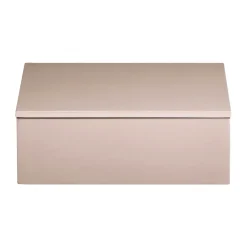 Lux lackad förvaringslåda 19x19x7 cm, Powder rose