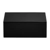 Lux lackad förvaringslåda 19x19x7 cm, Black