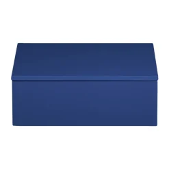 Lux lackad förvaringslåda 19x19x7 cm, Ultramarin