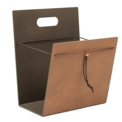 Magazine Holder Nupo M, Nature-bronze