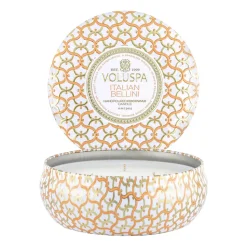 Maison Blanc 3-wick Tin doftljus 40 timmar, Italian Bellini