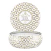 Maison Blanc 3-wick Tin doftljus 40 timmar, Suede Blanc