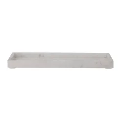 Majsa dekorationsbricka 18x38 cm, White marble