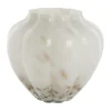 Mara vas 24,5x24,5 cm, Off White-Light gold
