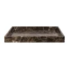 Marble dekorationsbricka large 30x40 cm, Brown