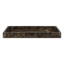 Marble dekorationsbricka 16x31 cm, Brun