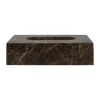 Marble näsdukslåda 14x25,5 cm, Brun