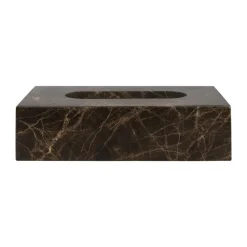 Marble näsdukslåda 14x25,5 cm, Brun