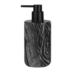 Marble tvålpump 17,5 cm, Svart-grå