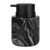 Marble tvålpump 12,5 cm, Svart-grå
