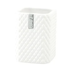 Marion tandborstmugg 10,5 cm, White-silver