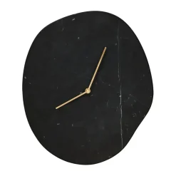 Melt väggklocka 28x33 cm, Black marble