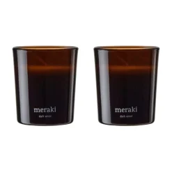 Meraki doftljus 15 timmar 2-pack, Dark wood