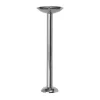Metal champagne ljusstake 28 cm, Rostfritt stål