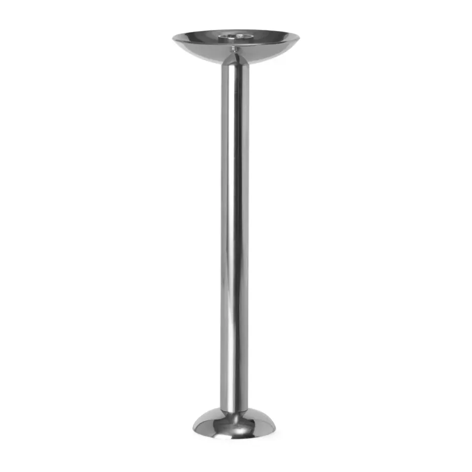 Metal champagne ljusstake 28 cm, Rostfritt stål