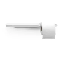 MindSet Toalettpappershållare med Hylla, Mineral Fresh White