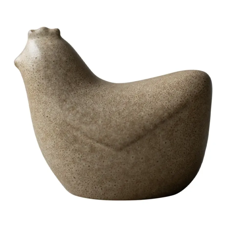 Mini hens 8 cm, Beige