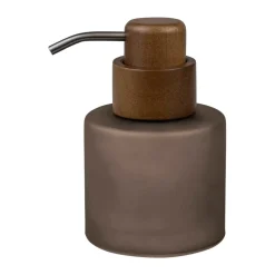 Modest tvålpump låg, Walnut