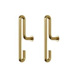Moebe väggkrok small 2- pack, Matt guld