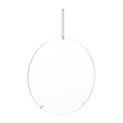 Moebe väggspegel Ø50 cm, Stainless steel