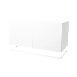 Molto 840 skåpmodul, vit, inkl. vit metallram