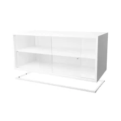 Molto vitrinmodul 840, vit, inkl. vit metallram
