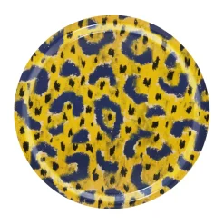 Monster bricka Medium Ø49 cm, Ochre yellow-grey-black