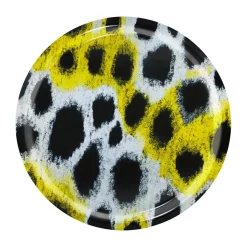 Monster bricka Medium Ø49 cm, White-yellow-black
