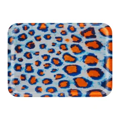 Monster bricka Medium 37x53 cm, Coral-white-ultramarine blue