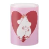Mumin blockljus LED 10 cm, Heart