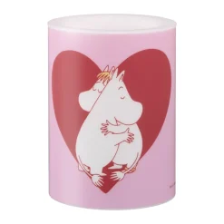 Mumin blockljus LED 10 cm, Heart