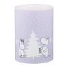 Mumin blockljus LED 10 cm, Snowfall