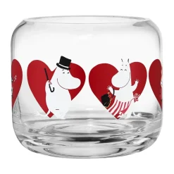Mumin ljuslykta Ø9x8 cm, Heart