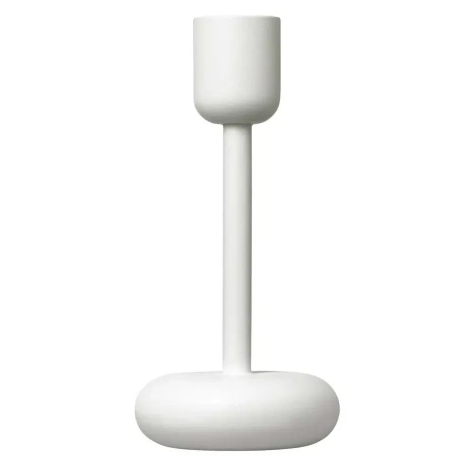 Nappula ljusstake vit, 183 mm
