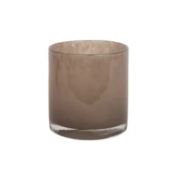 Nilla ljuslykta 12 cm, Brungrå