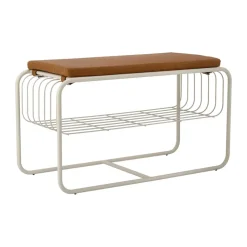 Nod bänk/skohylla 80x36x42 cm, Beige